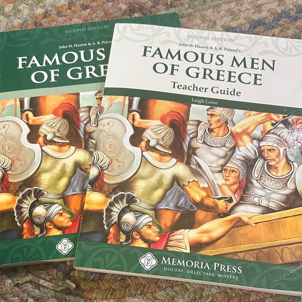 Famous Men Of Greece Book & Teacher Guide Curriculum Memoria Press